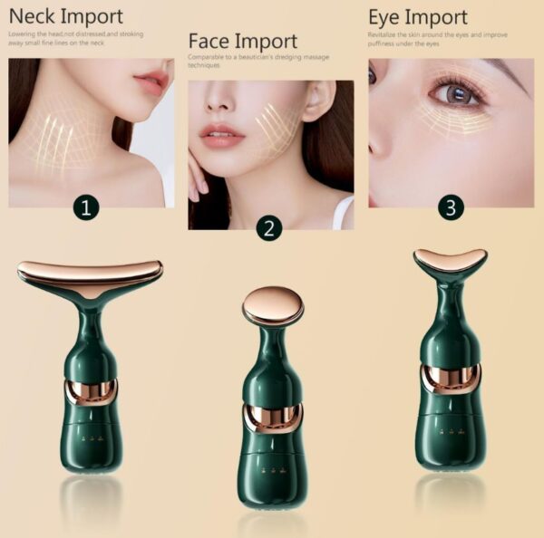 SALIXE 3-in-1 Electric Facial and Neck Massager - Image 2